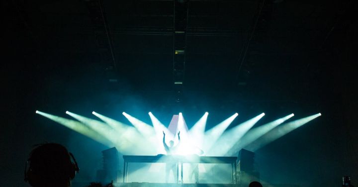 Rock Concerts - People Inside Dark Room With Spotlights