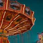 Carnival Rides - Brown and Red Lighted Carousel
