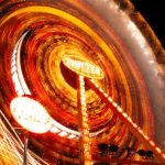 Carnival Rides - Photograph of a Lighted Ferris Wheel