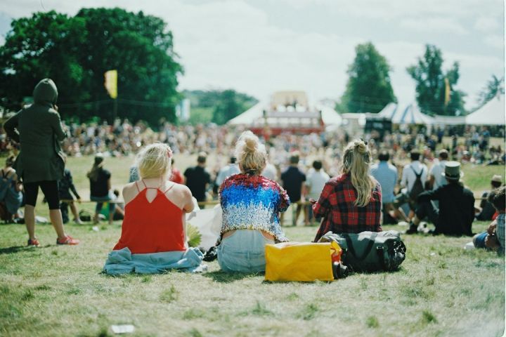 Festival - group of people on grass field under sunny day