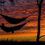 Relax - person lying on hammock