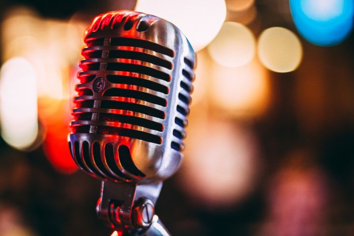 Jazz - bokeh photography of condenser microphone